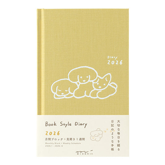 2026 Dog Diary Book B6 · Midori
