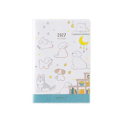 2027 Midori Dog Pocket Diary《B7 Mini》
