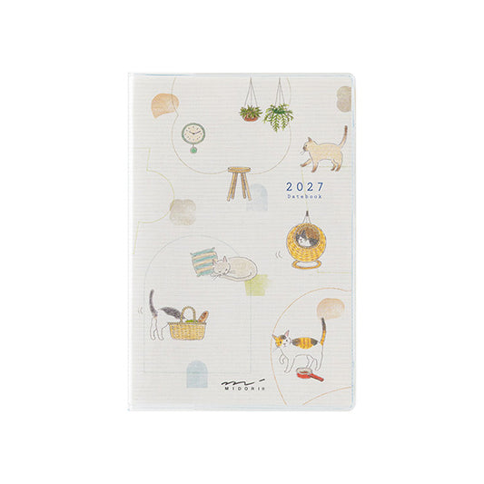 2027 Midori Cat Pocket Diary《B7 Mini》