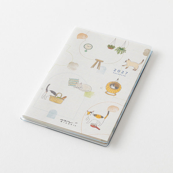 2027 Midori Cat Pocket Diary《B7 Mini》
