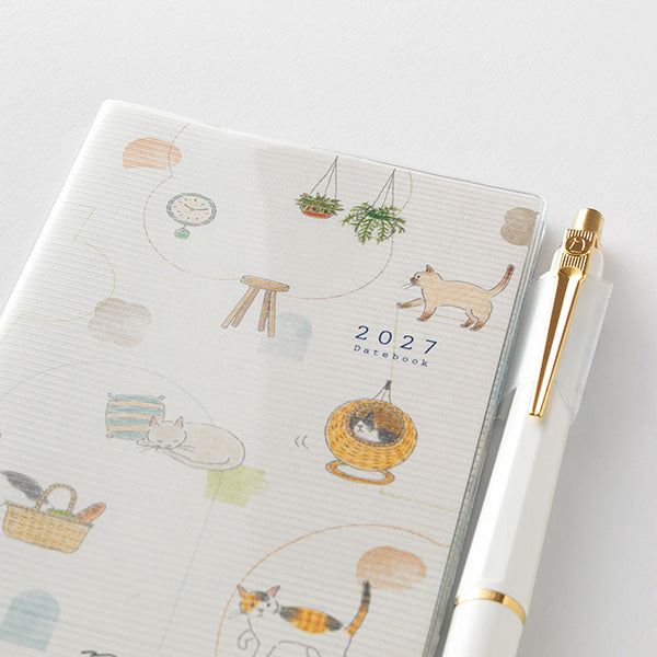 2027 Midori Cat Pocket Diary《B7 Mini》