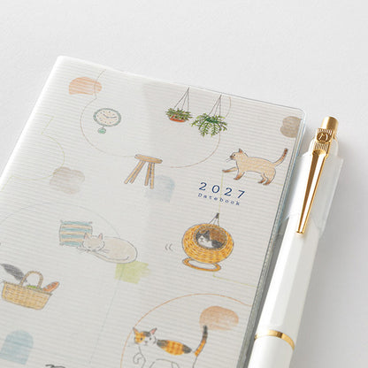 2027 Midori Cat Pocket Diary《B7 Mini》