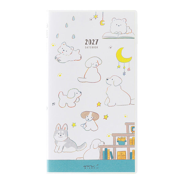 2027 Midori Dog Pocket Diary《B6 Slim》