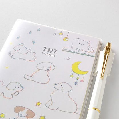 2027 Midori Dog Pocket Diary《B6 Slim》