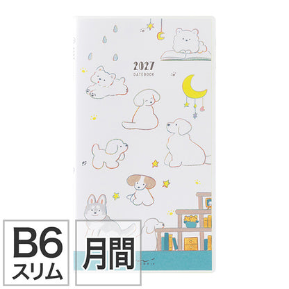 2027 Midori Dog Pocket Diary《B6 Slim》