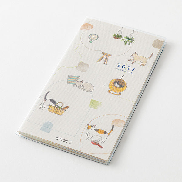 2027 Midori Cat Pocket Diary《B6 Slim》