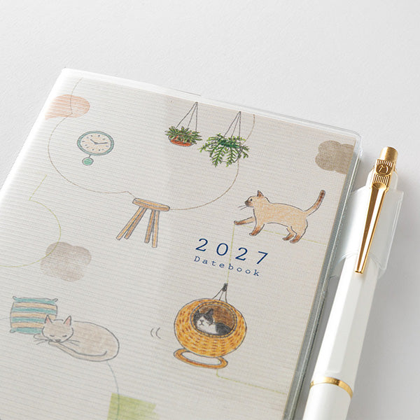 2027 Midori Cat Pocket Diary《B6 Slim》