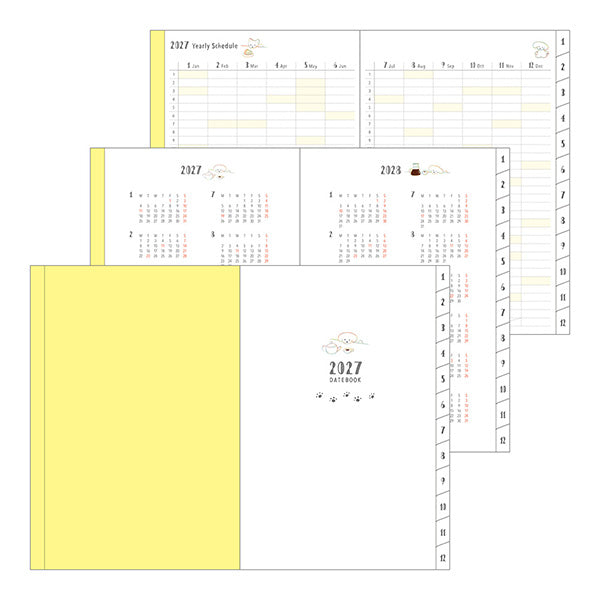 2027 Midori Dog Pocket Diary《B6》