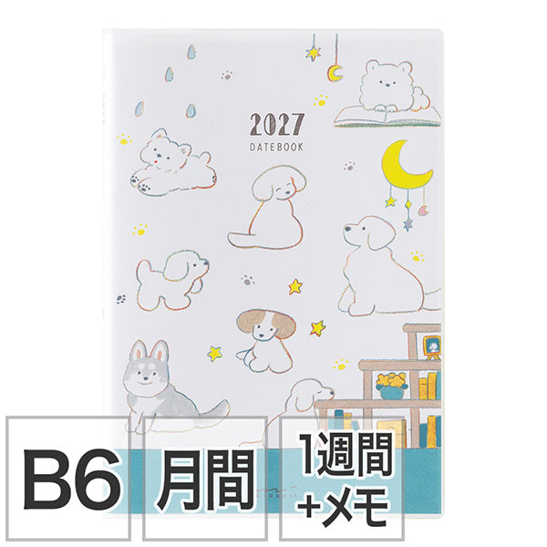 2027 Midori Dog Pocket Diary《B6》
