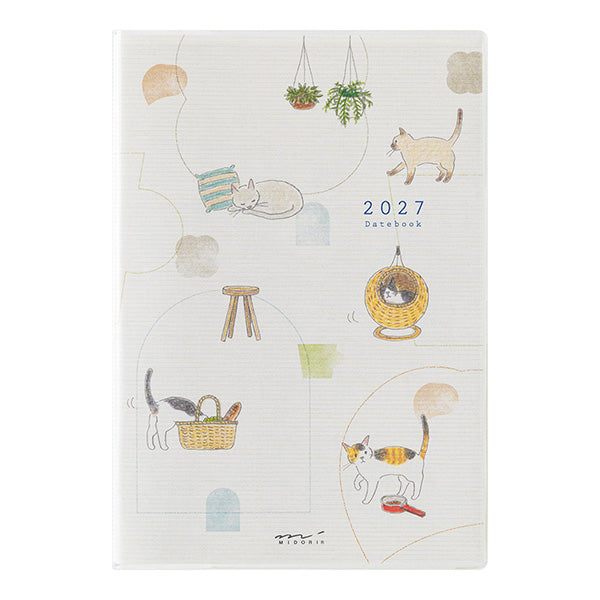 2027 Midori Cat Pocket Diary《B6》