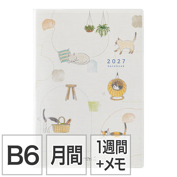 2027 Midori Cat Pocket Diary《B6》