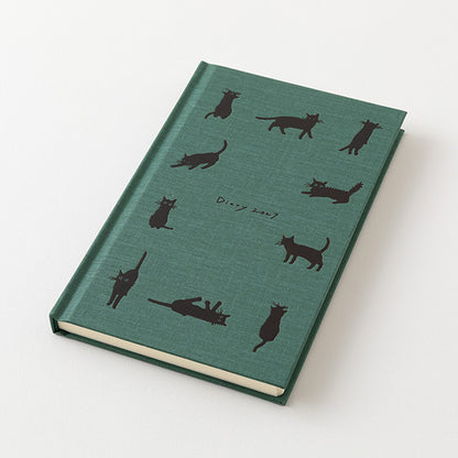 2027 Midori Green Cat Book Diary《B6》