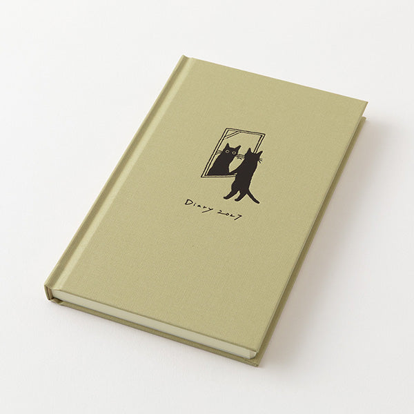 2028 Midori Beige Cat Book Diary《B6》