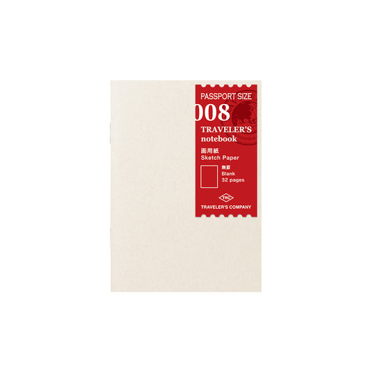 TN Passport Refill / 008 Sketch Paper Notebook