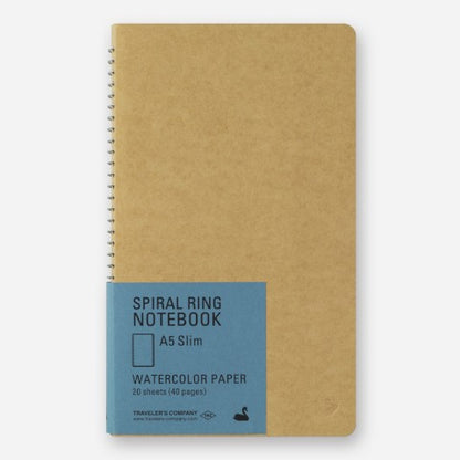 TRC A5 Slim Watercolor Paper Spring Ring Notebook