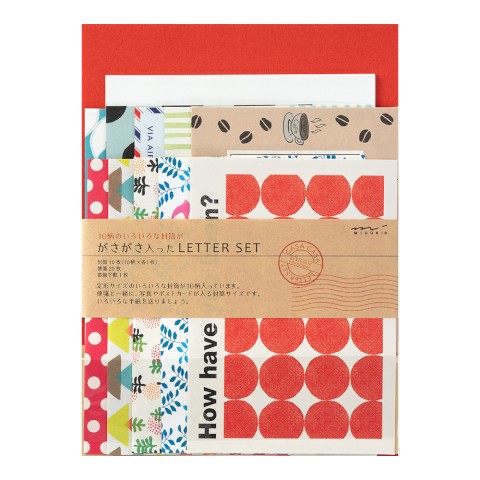 Gasa Gasa Assorted Letter Set - Red / Midori