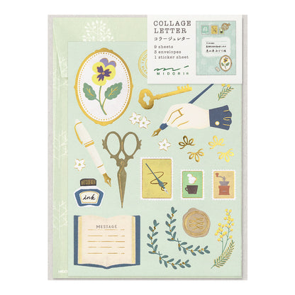 Stationery Collage Letter Set · Midori