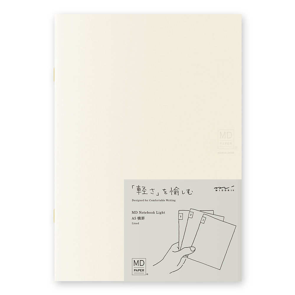 A4 Lined 3 Pack Light Notebooks · MD