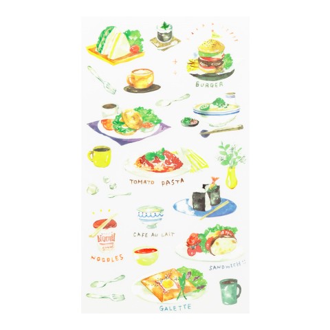 Midori Transfer Sticker Sheet - Lunch