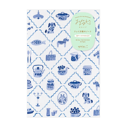 Blue Nordic Yuru Log B6 Notebook · Midori
