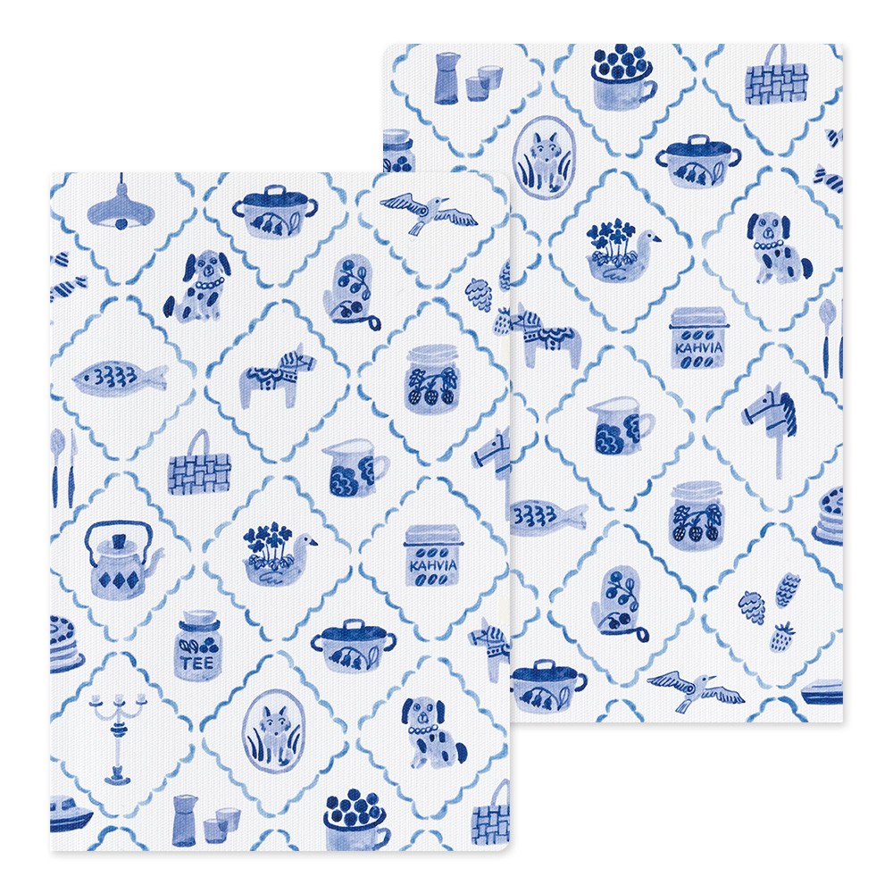 Blue Nordic Yuru Log B6 Notebook · Midori