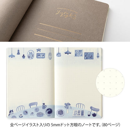 Blue Nordic Yuru Log B6 Notebook · Midori