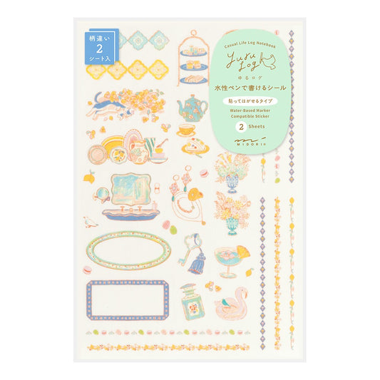 Travel & Hotel Yuru Log Sticker Sheets · Midori