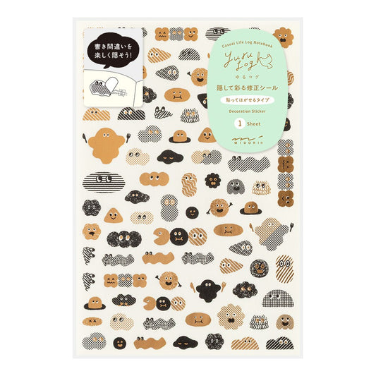 Mini Monster Yuru Log Sticker Sheet · Midori