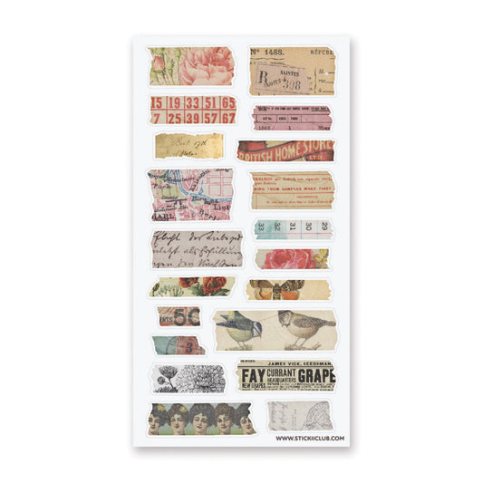 Ephemera Strips Sticker Sheet · STICKII