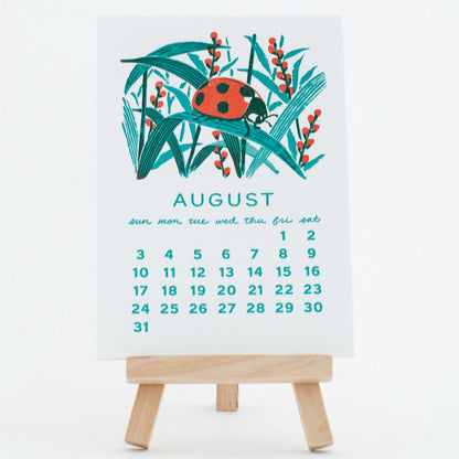 2025 Forest Friends Letterpress Desk Calendar · Smudge Ink