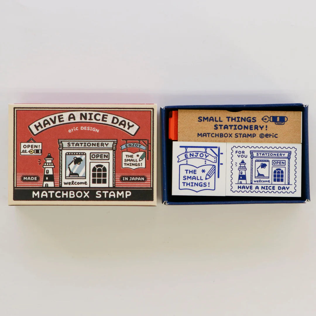 eric small things x SANBY Matchbox Rubber Stamp Set