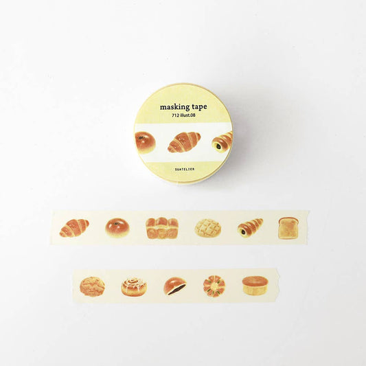 Illust.08 Bread Washi Tape · Suatelier Design