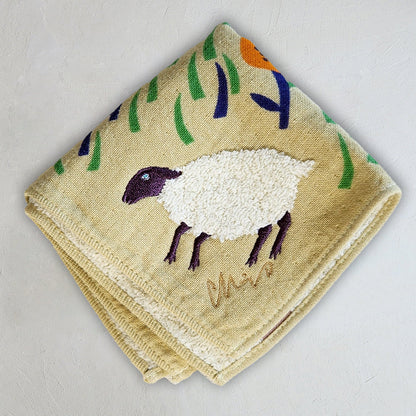 Highland Sheep Fluffy Animal Handkerchief · morita MiW