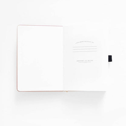 Storybook in Plum A5 Dot Grid Notebook · Archer & Olive
