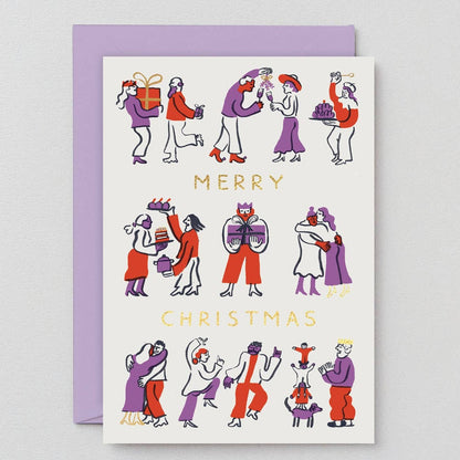 Christmas Gathering Holiday Greeting Card · Wrap