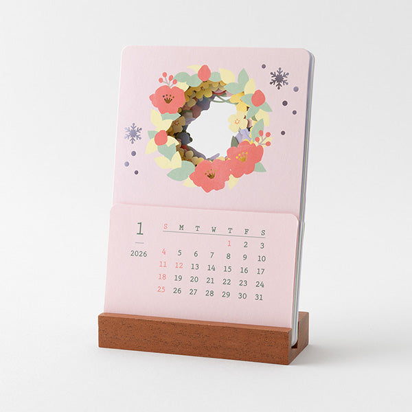 2026 Floral Stand Calendar · Midori
