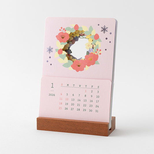 2026 Floral Stand Calendar · Midori