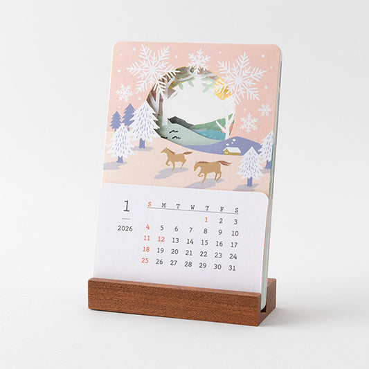 2026 Landscapes Stand Calendar · Midori