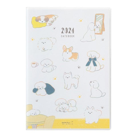 2024 Dog Pocket Diary B6 - Midori