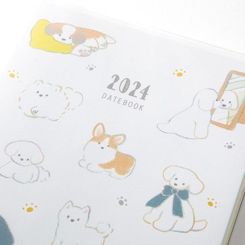 2024 Dog Pocket Diary B6 - Midori