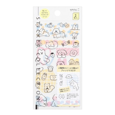 Cute Motifs Planner Sticker Sheet · Midori