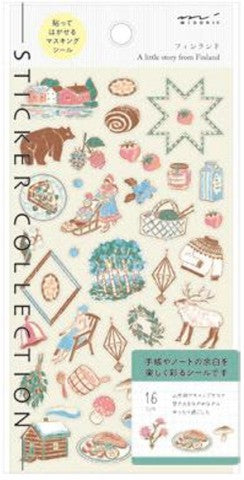 Finland Motifs Sticker Sheet · Midori