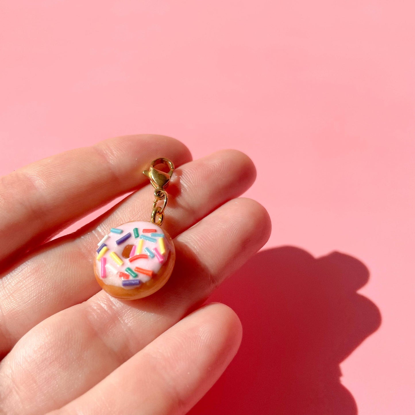 Donut Bag Charm · Bold Blossom