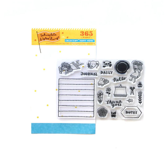 365: Happy Memo Clear Stamps · Sakuralala