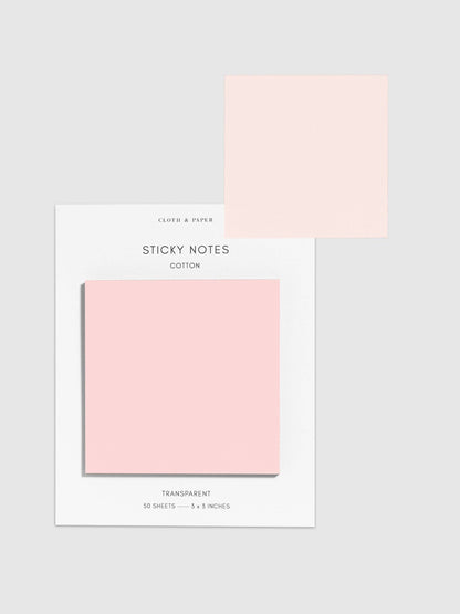 Transparent Cappuccino Sticky Notes · Cloth & Paper