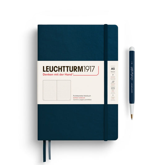 Leuchtturm1917 A5 Dot Grid Hardcover - Deep Sea