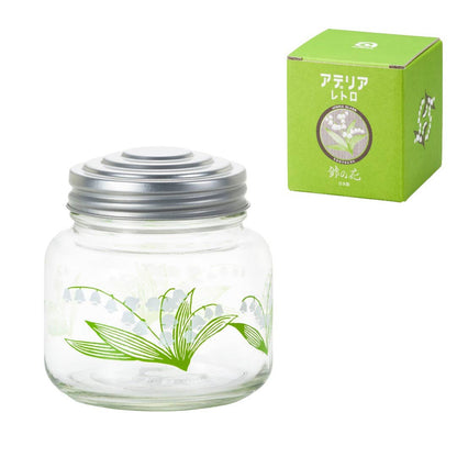 Lily of the Valley Mini Glass Bonbon Jar · Aderia Retro