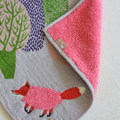 Forest Fox Fluffy Animal Handkerchief · morita MiW