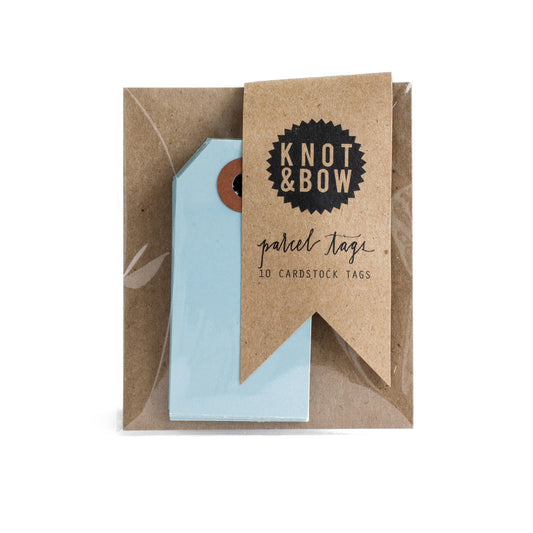 Light Blue Parcel Tags · Knot & Bow