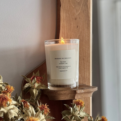 Palo Santo, Sweetgrass + Sage Handcrafted Scented Soy Candle · Species by the Thousands